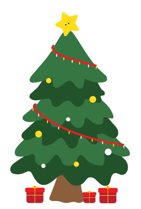 Sapin décoré pour Noël 2025
