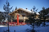 Hotel Lodge Le Chasse Montagne - Les Gets - the terrace in the winter