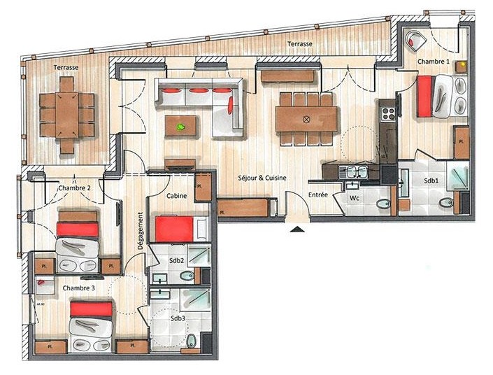 Annapurna-A103-plan-location-appartement-chalet-Les-Gets