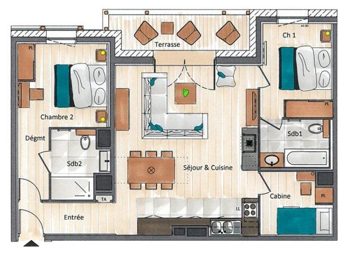 Annapurna-A204-plan-location-appartement-chalet-Les-Gets