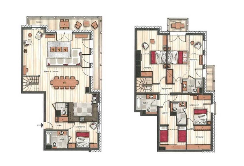 Annapurna-B303-plan-location-appartement-chalet-Les-Gets