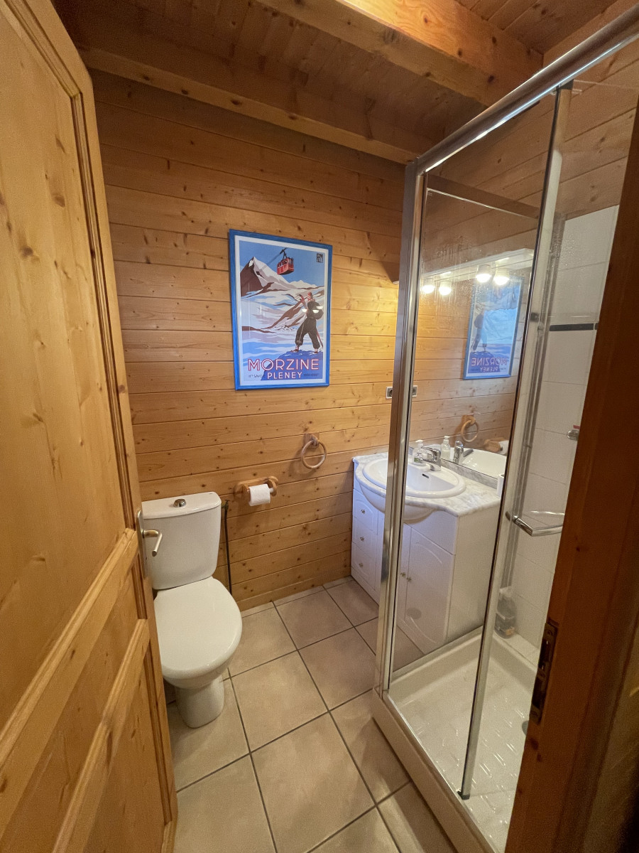 Chalet-bleu-salle-de-bain-location-appartement-chalet-Les-Gets
