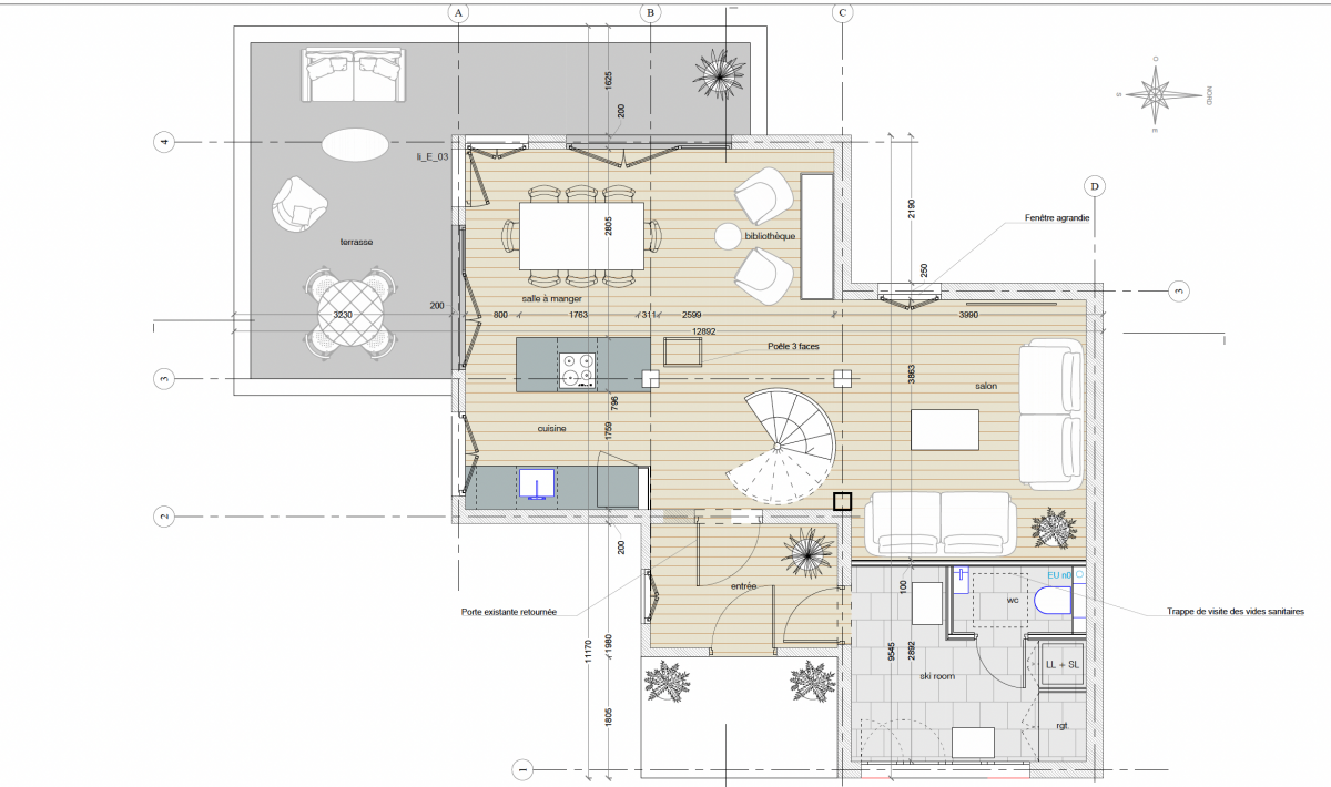 Chalet-Nabor-plan-rdc-location-appartement-chalet-Les-Gets