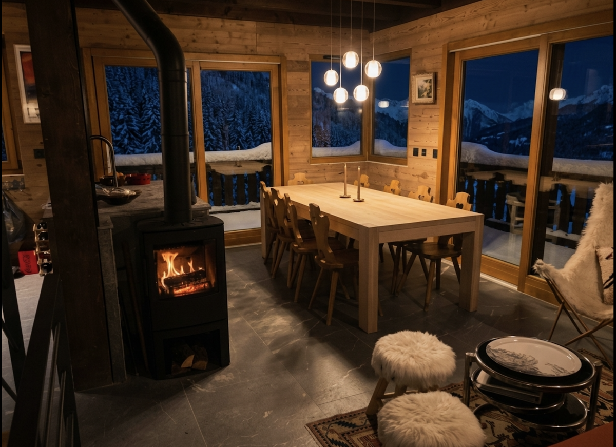 Chalet-Nabor-salle-a-manger-salon-location-appartement-chalet-Les-Gets