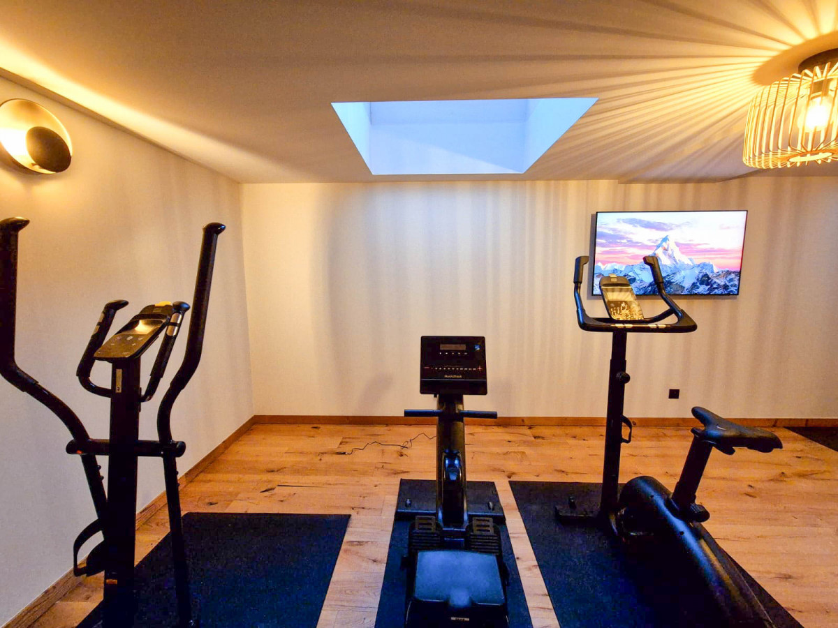 Chalet-oakwood-salle-de-sport-appartement-chalet-Les-Gets