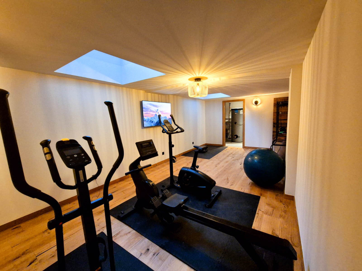 Chalet-oakwood-salle-de-sport-appartement-chalet-Les-Gets