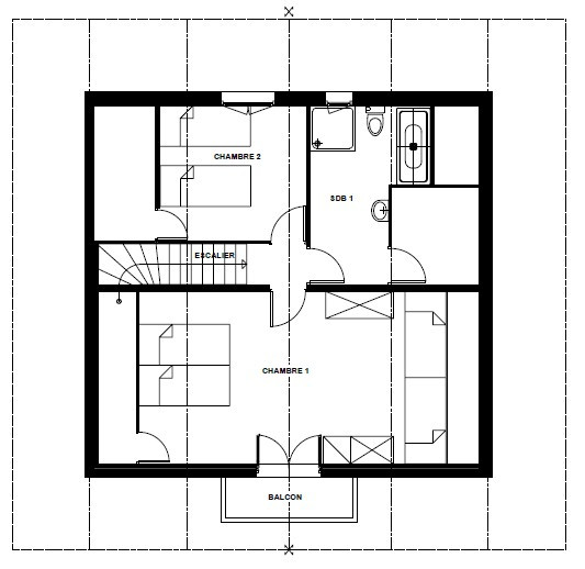 Chalet345-plan-etage-2-location-appartement-chalet-Les-Gets