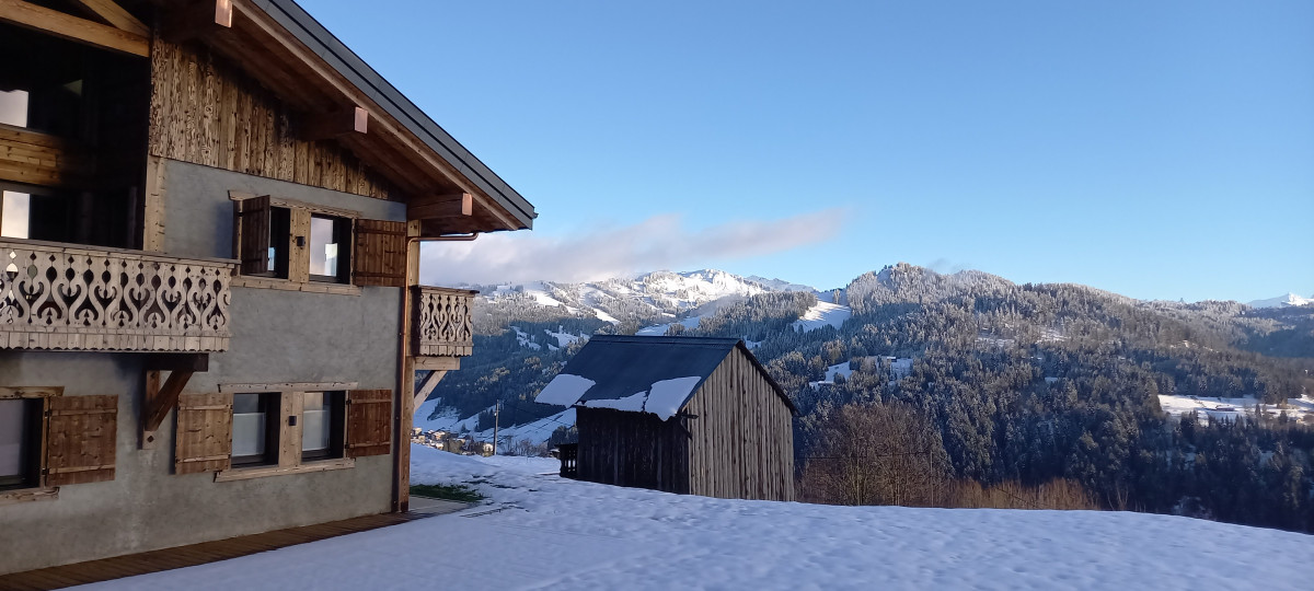 le-char-extérieur-hiver-entrée-location-appartement-chalet-les-gets