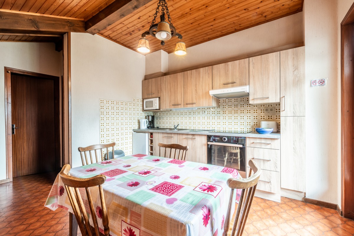 Roitelet-Les-Aires-sejour-cuisine-table-salle-a-manger-location-appartement-chalet-Les-Gets