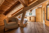 Arolle-Ourson-chambre-lit-simple-location-appartement-chalet-Les-Gets