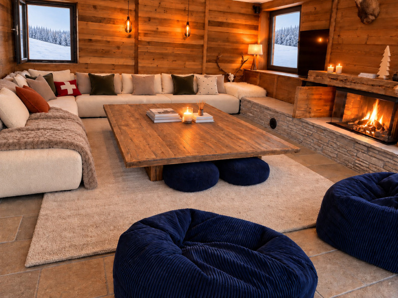 SalondechaletchaleureuxsouslaneigeSALON