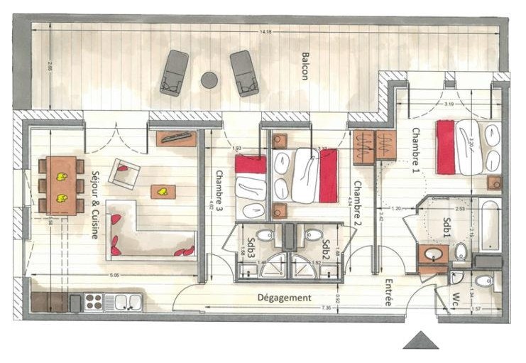 Annapurna-A002-plan-location-appartement-chalet-Les-Gets