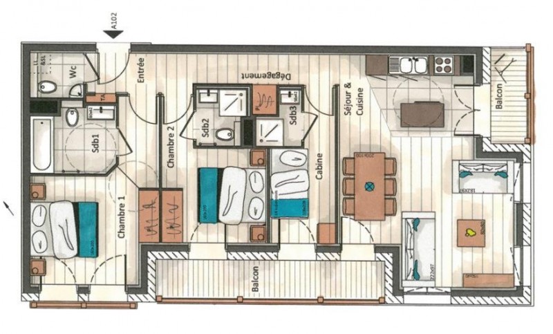 Annapurna-A102-plan-location-appartement-chalet-Les-Gets