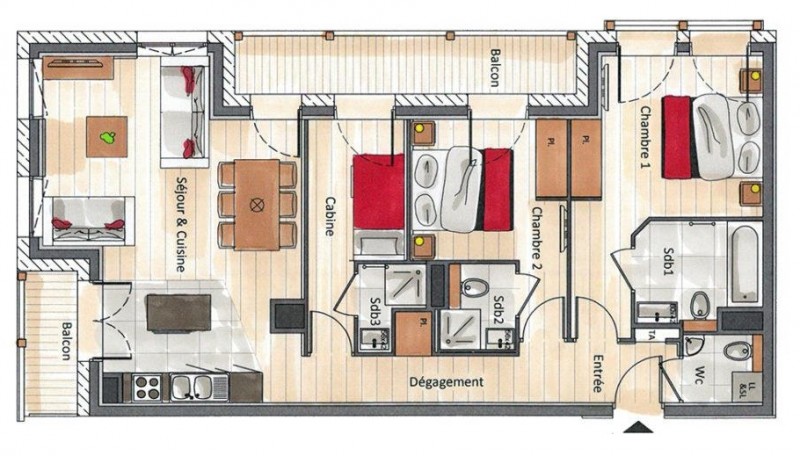 Annapurna-A202-plan-location-appartement-chalet-Les-Gets