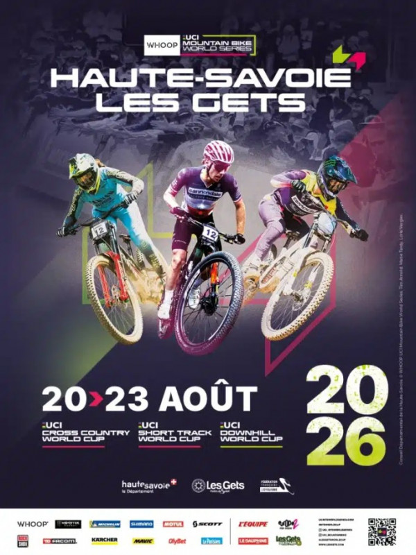 Coupe du Monde Mountain Bike UCI : du 20/08 au 23/08/2026