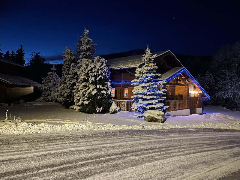 Chalet-bleu-vue-hiver-location-appartement-chalet-Les-Gets