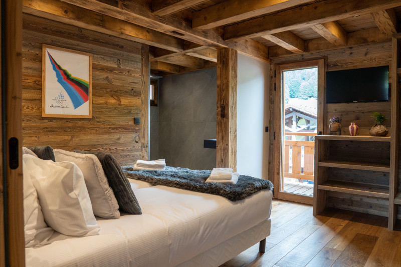 teka-roof-top-chambre-lit-double-salle-de-bain-location-appartement-chalet-Les-Gets
